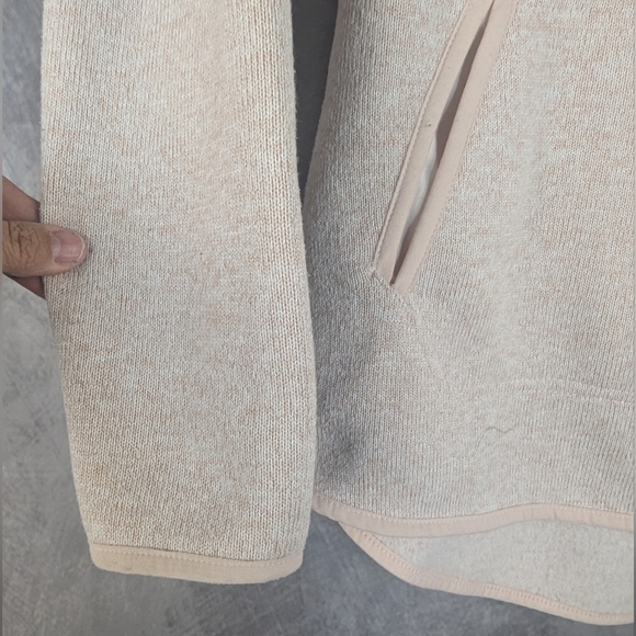 Thread & Supply Size Small Hoodie In Tan With A Touch Of Light Pink - Picture 5 of 15